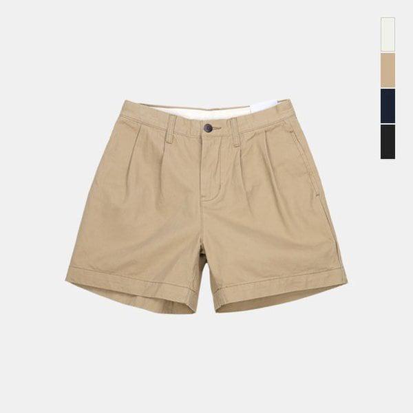 女性カジュアルピンタックコットンショートパンツルーズフィットベーシックショートパンツSPP060
