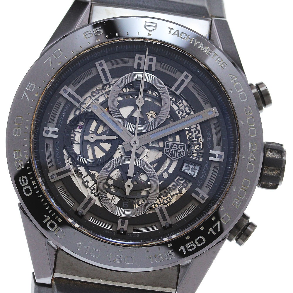 タグホイヤー TAG HEUER CAR2A90 カレラ キャリバーホイヤー01 クロノグラフ 自動巻き メンズ 美品 _848818【中古】