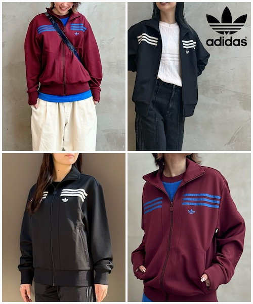 Qoo10 adidas ワッフル トラック ジャケット ミドル