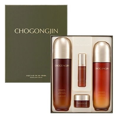 [正規品企画]蘇生 SOSAENG スキンケアセット（化粧水150ml乳液120mlエッセンス8mlクリーム9ml）シワ改善 弾力 保湿 アンチエイジング [韓国スキンケア][韓国化粧品]