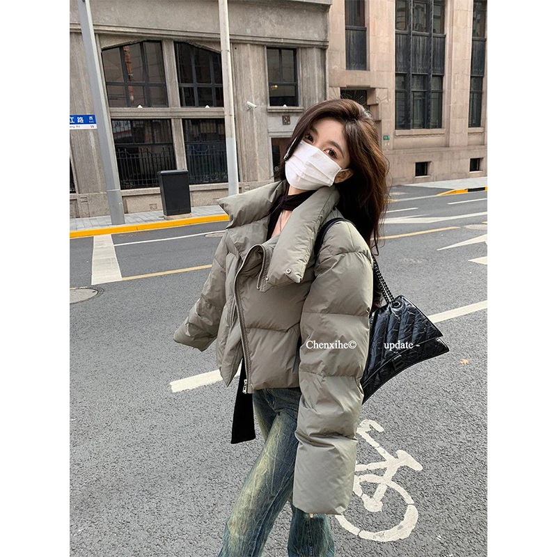 秋冬 ダウンコート レディース ロング ダウンジャケット 韓版 厚手 中綿コート 着痩せ 4,842円