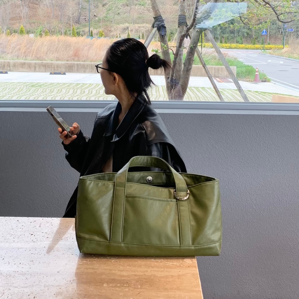 BOAT bag - Dark Olive (Leather ver.)