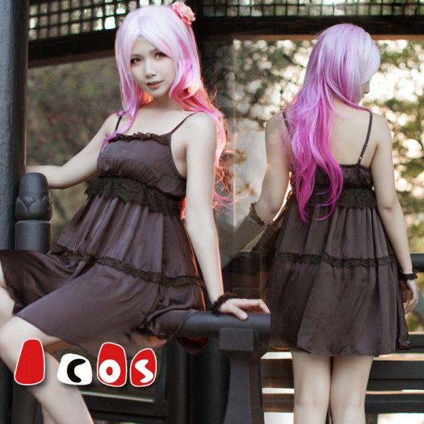 オーダーメイド ギルティクラウン Guilty Crown 黒いワンピース コスプレ衣装 日常服bj006f0