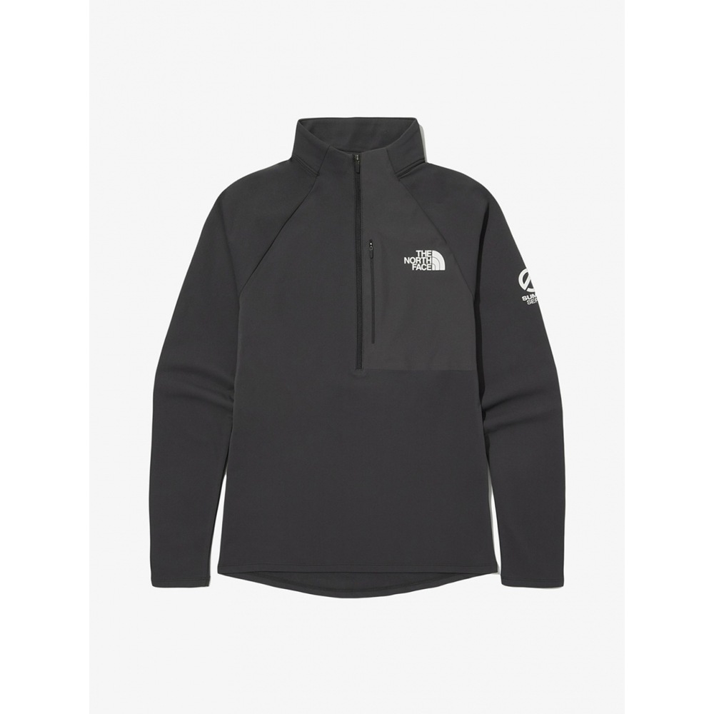 ザ・ノース・フェイス NT7LQ80B 女性用サミットマカルロングスリーブジップTシャツ