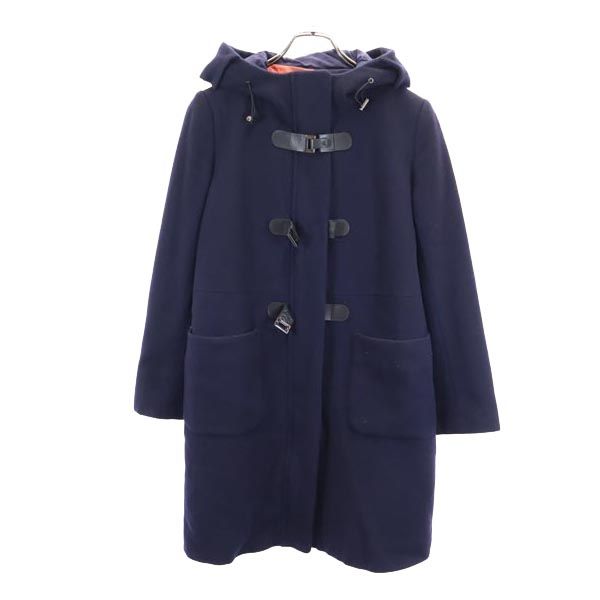 ダッフルコート 42 ネイビー BLACK レディース
