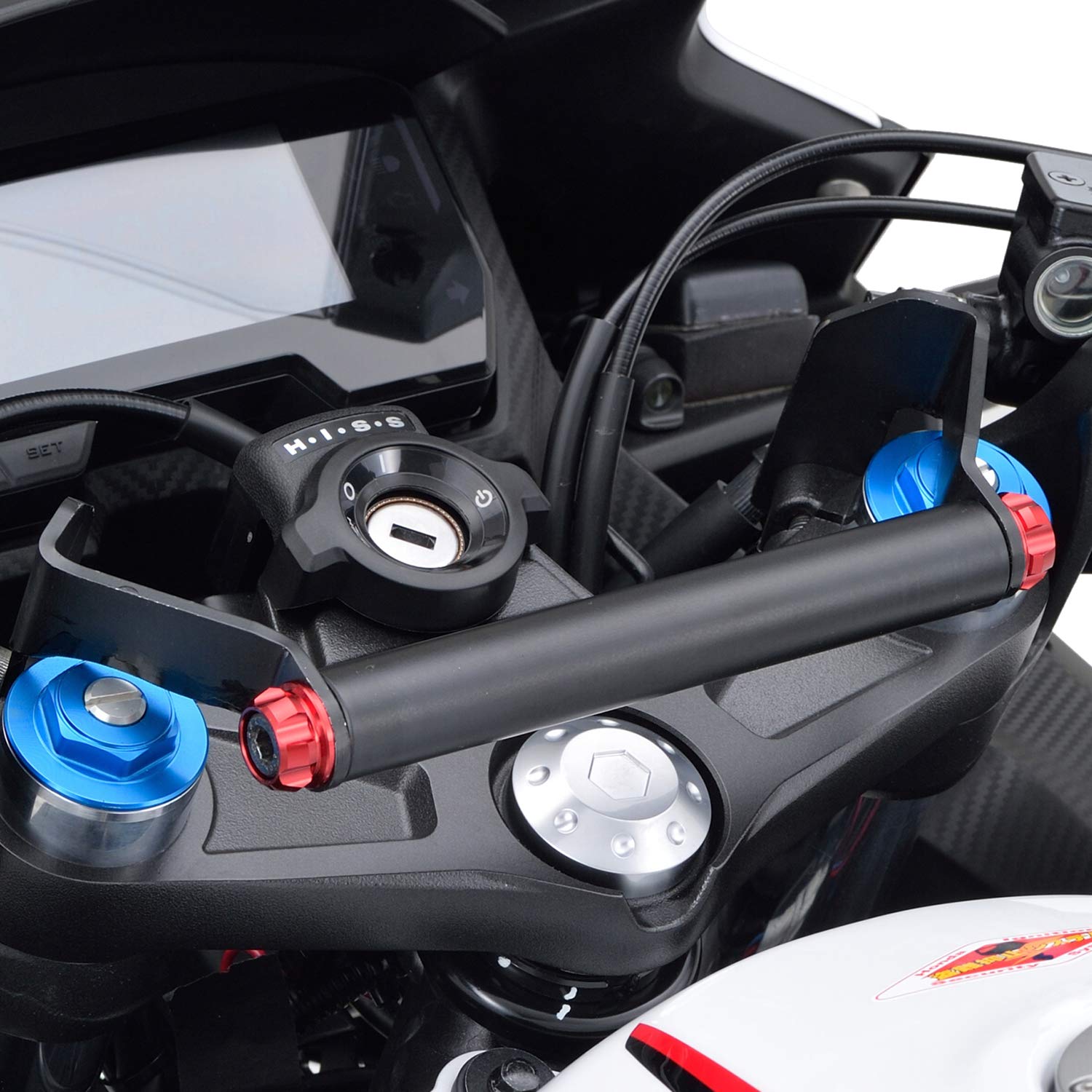 デイトナ(Daytona) バイク用 クランプバー CBR400R(19-22)専用 マルチバーホルダー レッド 17865