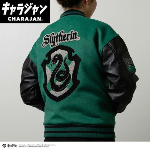 丸眞(マルシン) スタジャン(3L)　ハリー・ポッター スリザリン ロゴ　男女兼用 キャラクター キャラジャン CHARAJAN 　4105099400