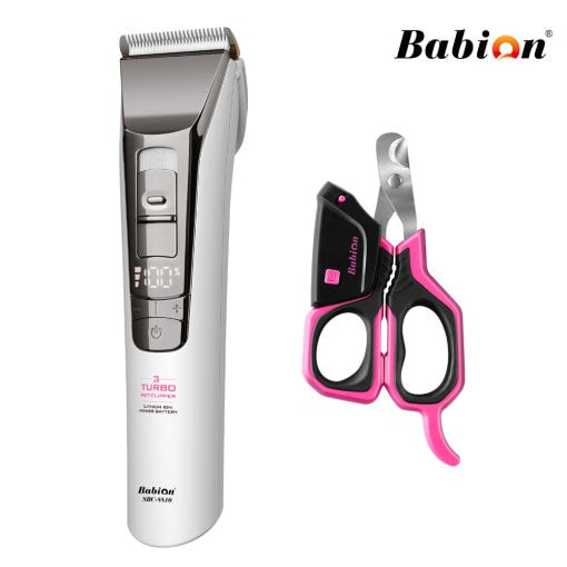 【韓国公式/正規品】バビオン 犬 猫 バリカン SBC-8810+LED爪切り 027R