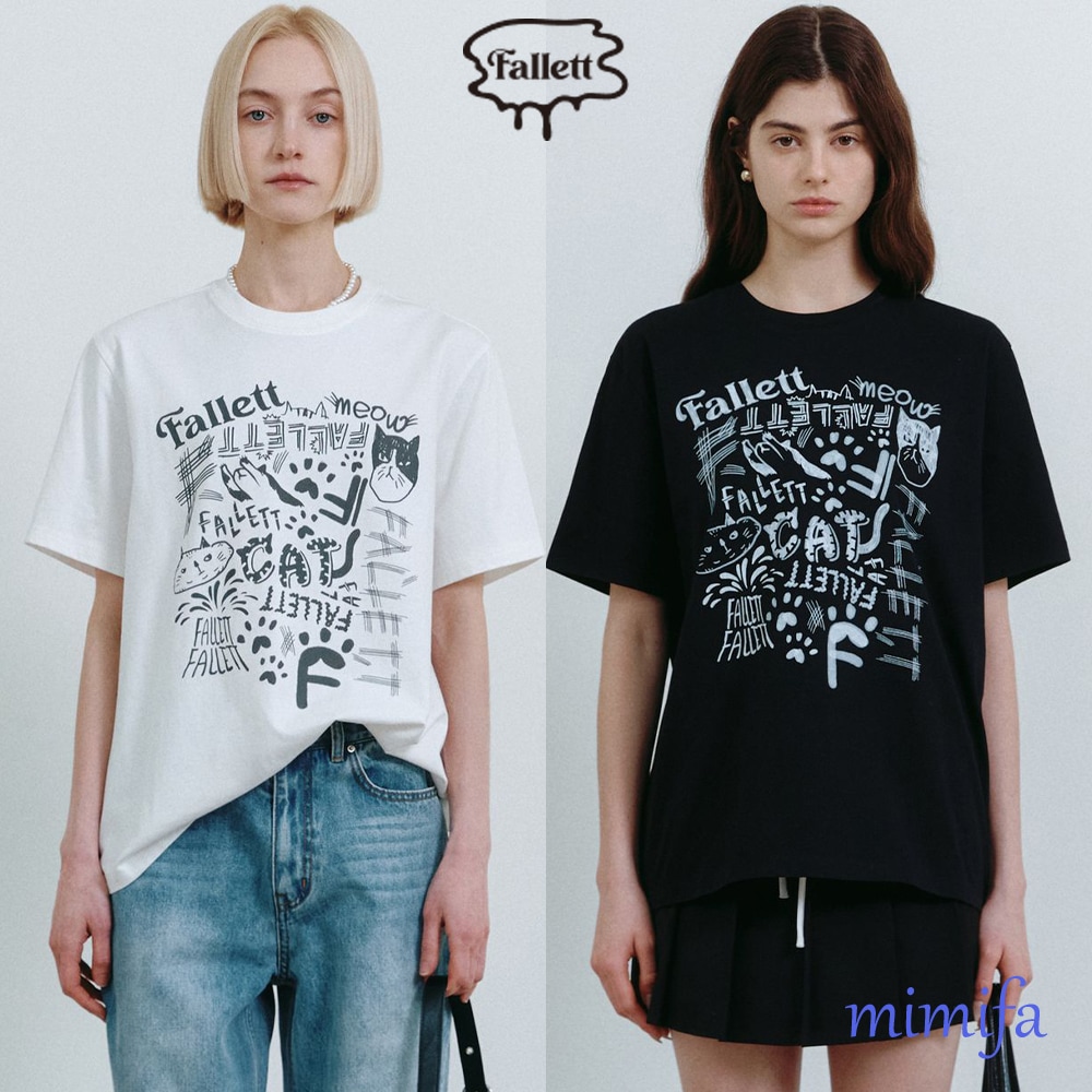 ネロ ドローイング オーバーフィット 半袖Tシャツ