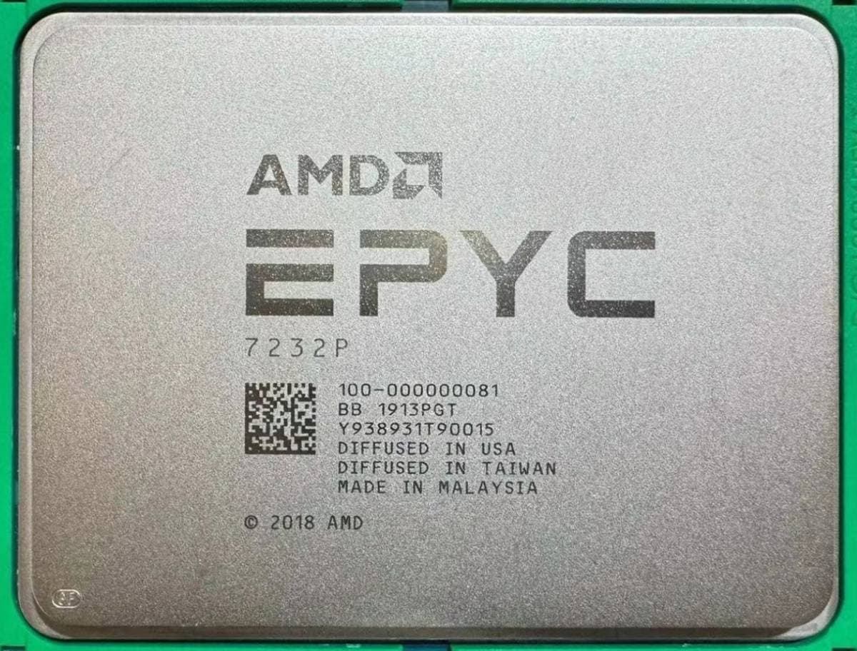 AMD EPYC 7232P 8C 3.1GHz 3.2GHz 32MB Socket SP3 1P 120W 9,340円