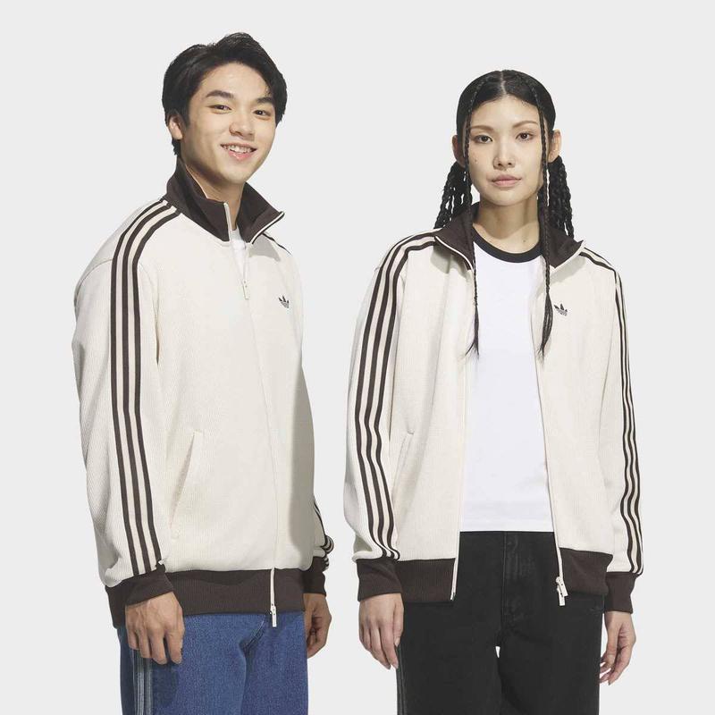 [男女兼用] FB KNIT トラックトップ (KQ5500) アディダスオリジナル ニット トラックトップ ルーズフィット クリーム