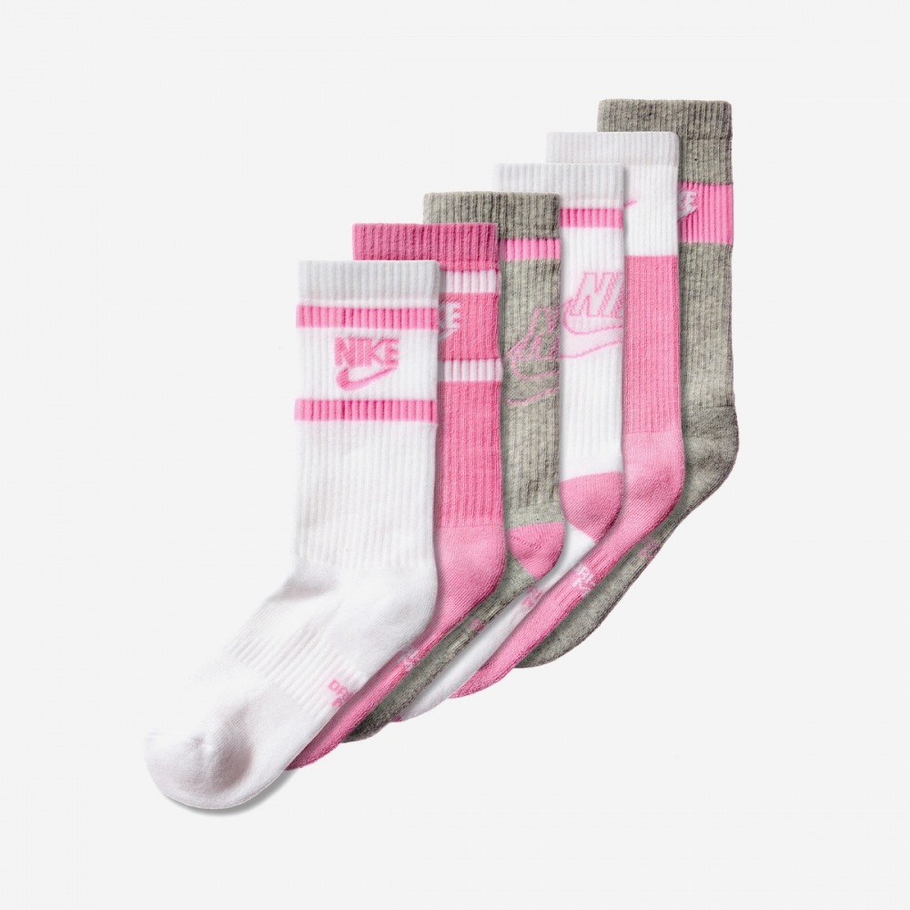 ナイキナイキエブリデイキッズクッションクルーソックス 6PR-GFX2 CK7302-905