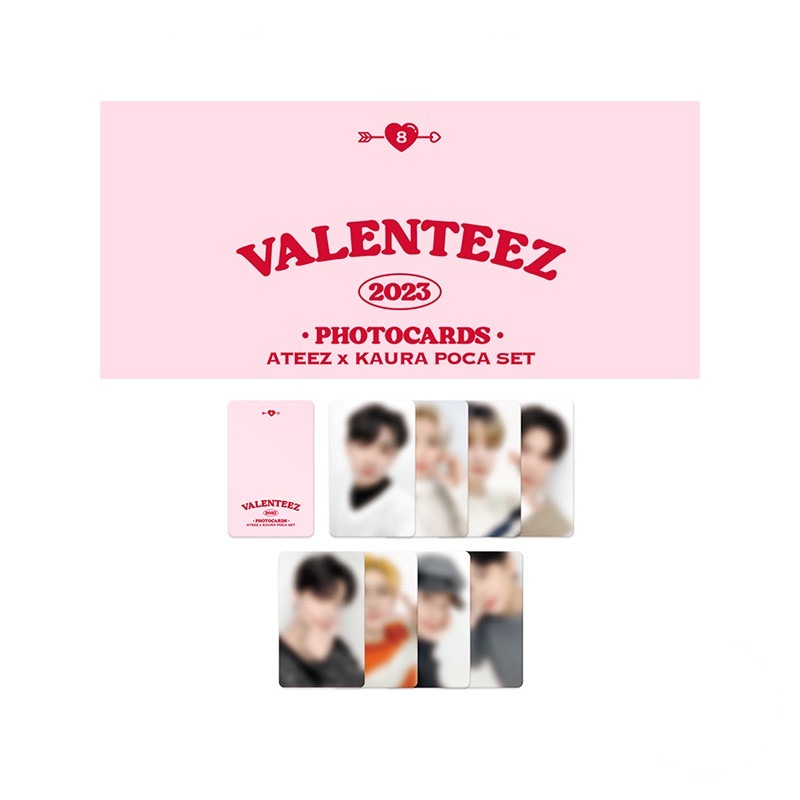 [未開封新品] [エイティーズバレンティズフォトカード8セット] ATEEZ X KAURA VALENTEEZ 2023 POCA SET（エイティズXカウラポカ8セット）（BHL001）