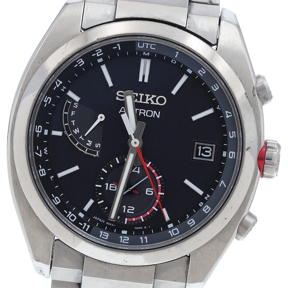 セイコー SEIKO SBXY017/8B63-0BA0 アストロン デイデイト ソーラー電波 メンズ 箱・保証書付き_936251【中古】