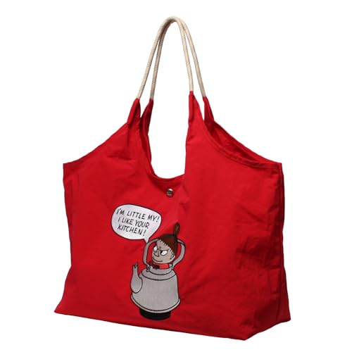 [ムーミン] トートバッグ エコバッグ 大容量 大きい レディース 刺繍 かわいい RMPK-01 rmpk-01-red レッド 5,294円