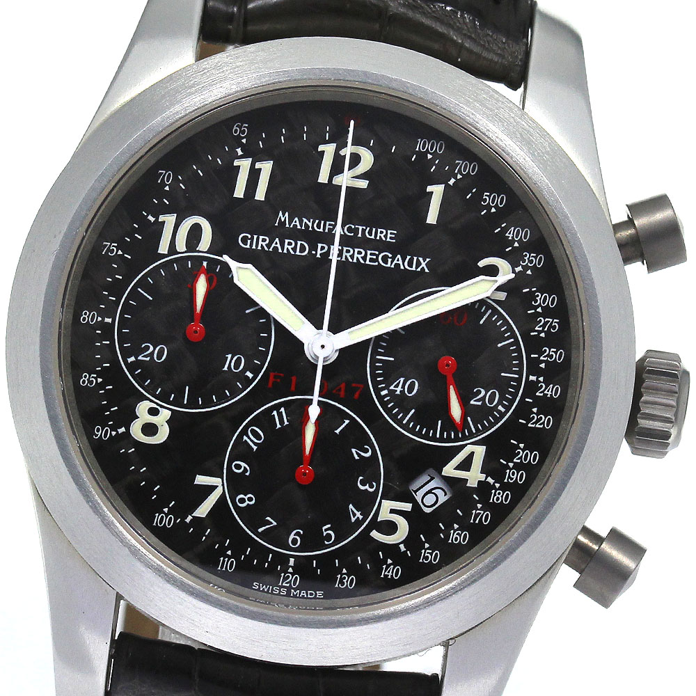 ジラールペルゴ GIRARD PERREGAUX 4955 フェラーリ クロノグラフ デイト 自動巻き メンズ _806587【中古】 207,400円