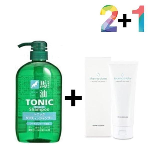 OFJN763Q クーリングシャンプー 香り 髪 油気 ピーリングジェル /マユクールシャンプー（緑）2個 / こんにゃくゼリー ピーリングジェル 1個