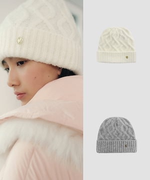 Qoo10 マリ・クレール ROLL UP BEANIE 無地 帽子