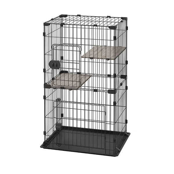 CCC-112 ダークグレー コンパクトキャットケージ2段 メーカー直送