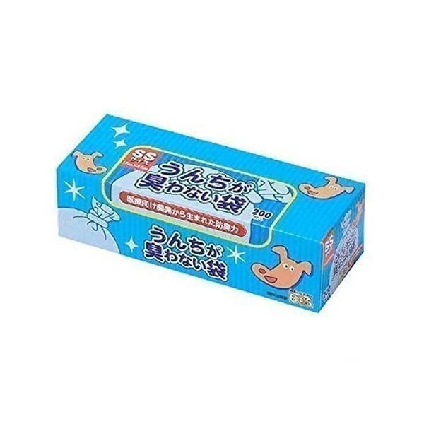 うんちが臭わない袋 SSサイズ 200枚入 10個セット BOS ペット用 犬用 驚異の防臭袋 BOS-2191A クリロン化成