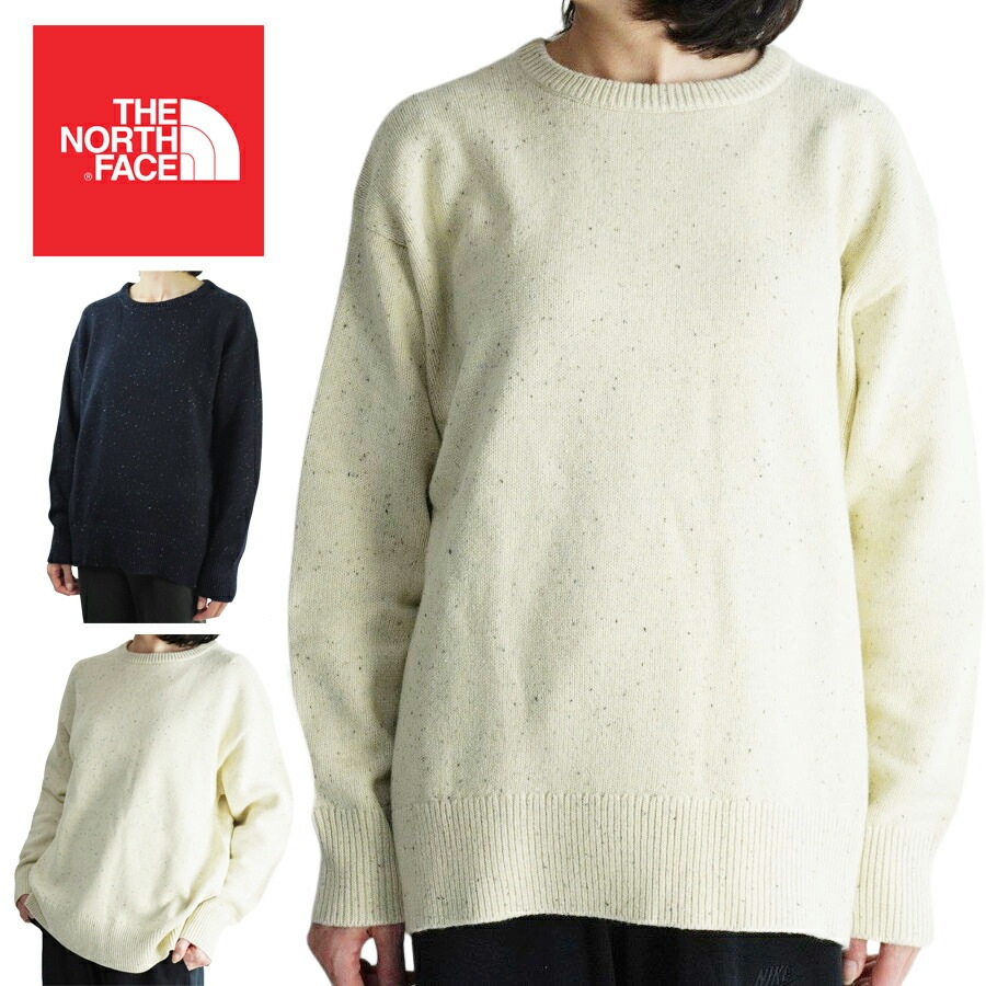 ノースフェイスTHE NORTH FACE レディース ニットW CRESTIVIEW CREWウィメンズ クレストビュークルーネックBLEACHED
