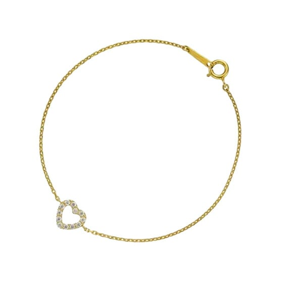 シルバー ブレスレット ハートモチーフ