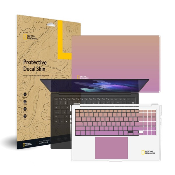 Samsung Galaxy Book Pro NT950XDX ナショナルジオグラフィック 外部保護フィルム デカールスキン
