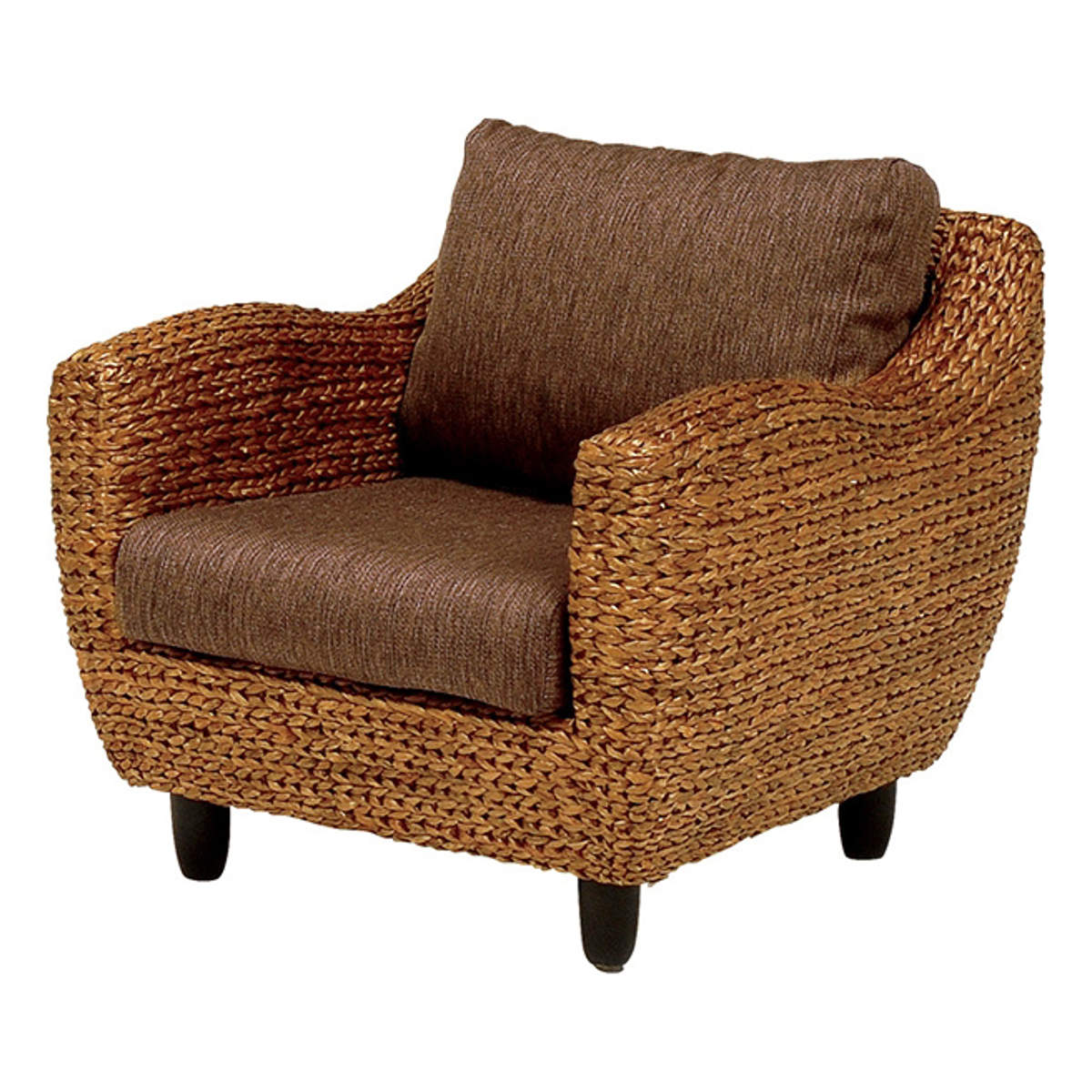 アームチェア 座面高38cm 1人掛け 完成品 ウォーターヒヤシンス ROSEMARY ソファー ホテイアオイ 一人掛け アジアンテイスト インテリア おしゃれ 天然素材 屋内