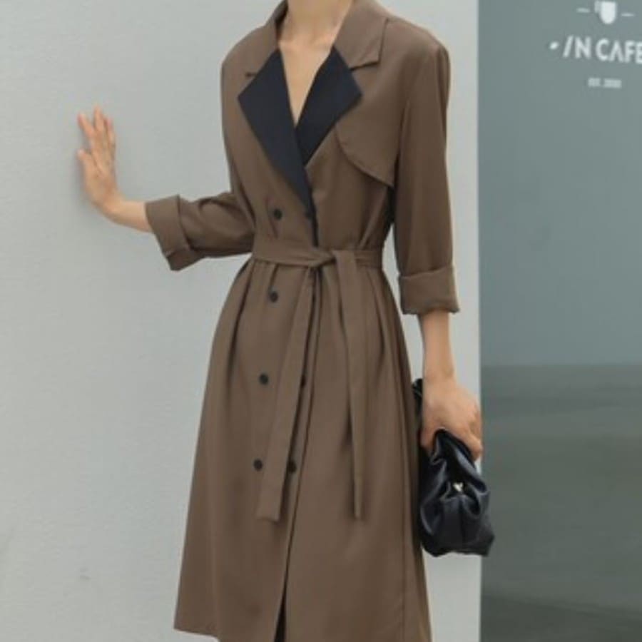 【高品質の製品】最新モデル登場！営业促进 コート レディース ロング丈 トレンチコート アウター 9051