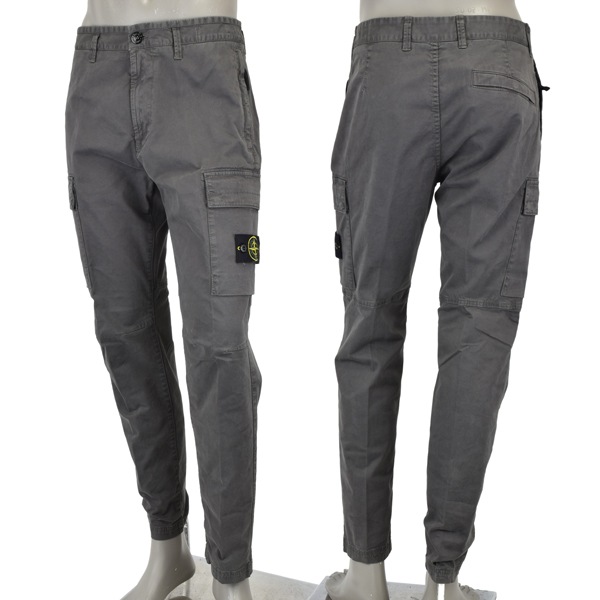 STONE ISLAND ストーンアイランド GARMENT DYED OLD EFFECT TROUSERS/テーパード カーゴパンツ/K1S15 3100304 S0004 V0165
