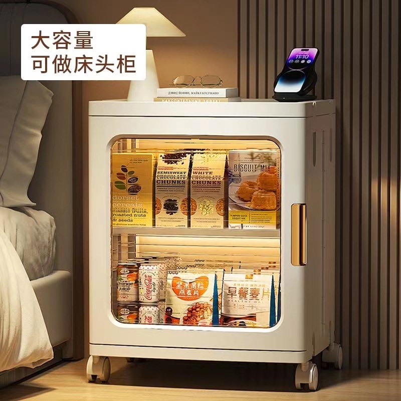 取り付け不要の折りたたみ収納ボックス多層収納キャビネット家庭用衣類スナックキャビネット子供のおもちゃ収納ボックスワードローブ- 【透明厚手37面ワイド】【3マス6層】【仕切り板取り外し可能】 【透明厚