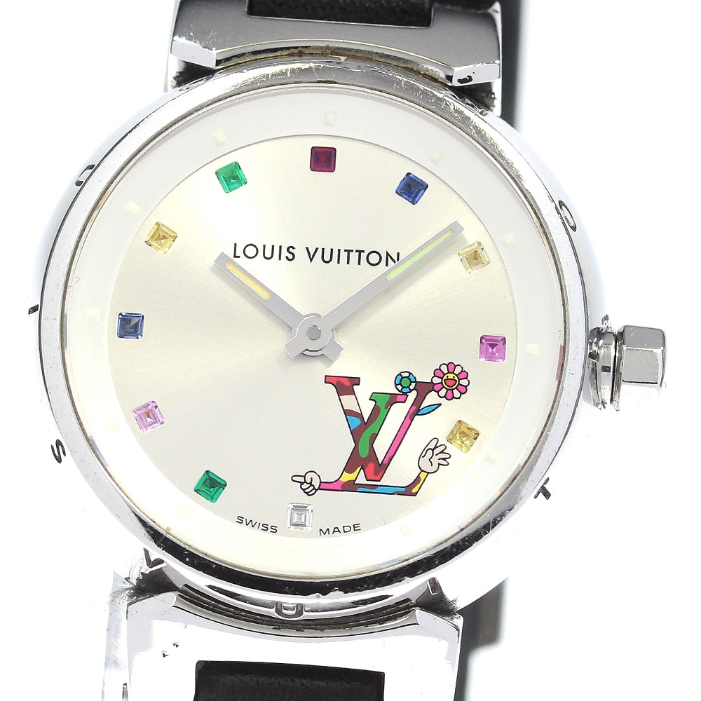 ルイ・ヴィトン LOUIS VUITTON Q12130 タンブール 村上隆コラボ マルチカラー クォーツ レディース _828808【中古】