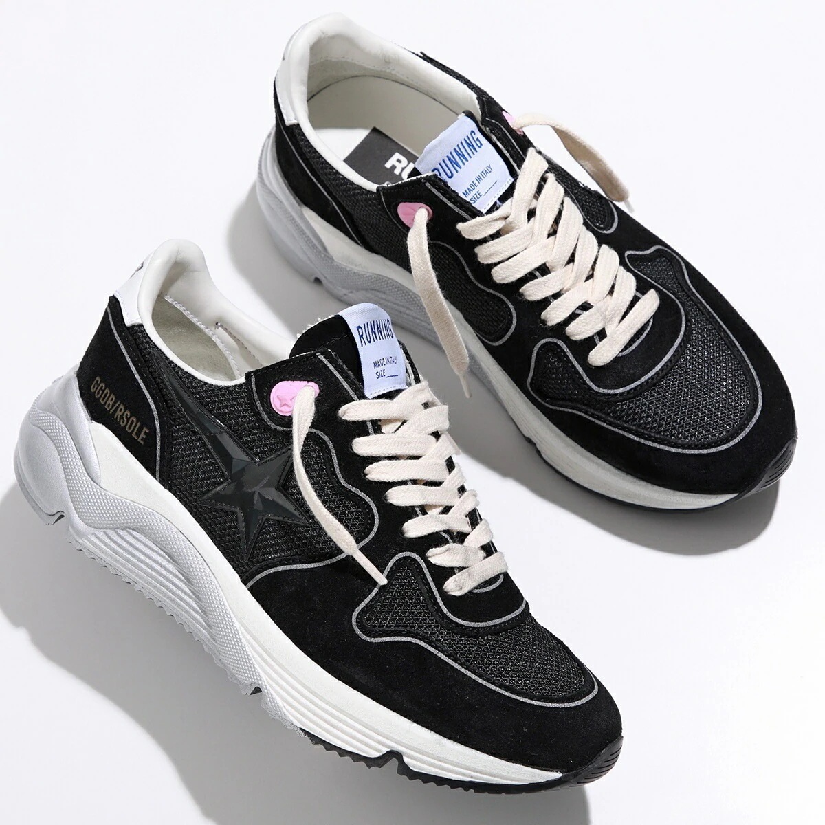 GOLDEN GOOSE ゴールデングース スニーカー RUNNING SOLE ランニング GWF00126 F002654 レディース ローカット シューズ 靴 80203/BLACK/WHITE