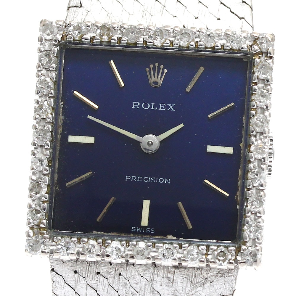 ロレックス ROLEX プレシジョン Cal.1400 ダイヤベゼル 手巻き レディース _884888【中古】