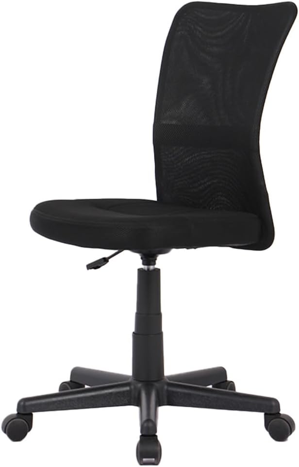 【リニューアルでより頑丈に】アイリスプラザ オフィスチェア デスクチェア メッシュ 通気性 腰サポートバー 無段階昇降 360度回転 コンパクト OFC-MAL ブラック