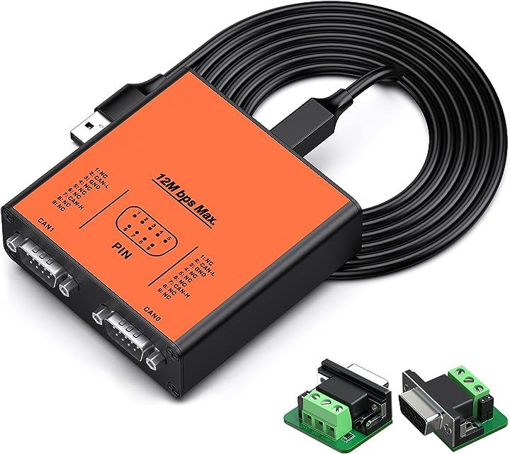 USB デュアルチャンネル CANFDコンバーター Raspberry Pi4/Pi3B+/Pi3/Pi Zero W/Jetson Nano/Tinker( USB2CANFD-X2)