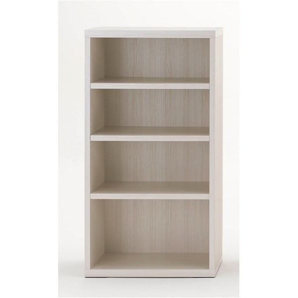 フナモコ リビングシェルフ (幅60×高さ113.8cm) ホワイトウッド LFS-60(完成品) 日本製