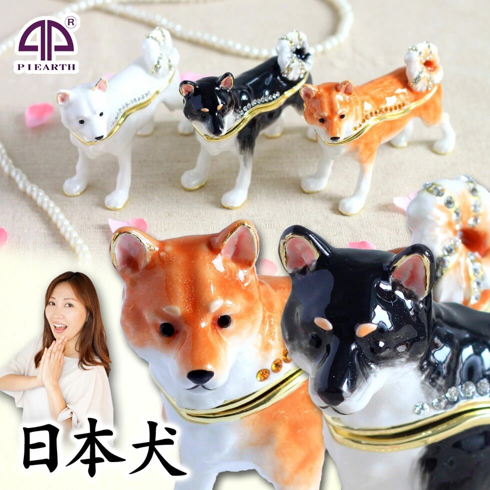 【正規品】 日本犬 いぬ 戌 宝石箱 東京銀座PICALS 12-ex582