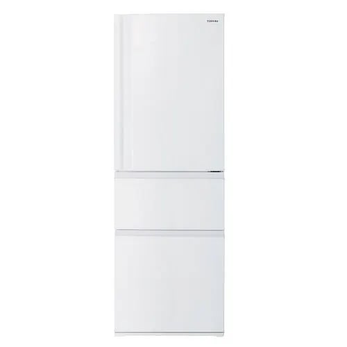 東芝 冷蔵庫 356L 右開き 3ドア 60cm うるおいラップ野菜室 3段冷凍室 GR-Y36SC(WU) ホワイト系