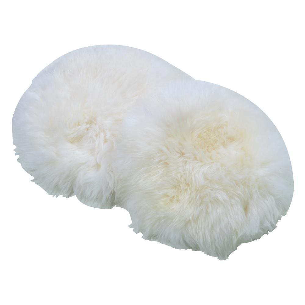 ムートン 長毛丸クッション 2枚組 ホワイト JK1903WH2P 5,066円