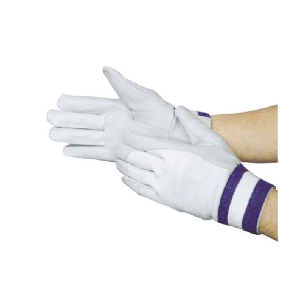 （まとめ）富士グローブ F-806 白 L 5806 1双 [x5セット]