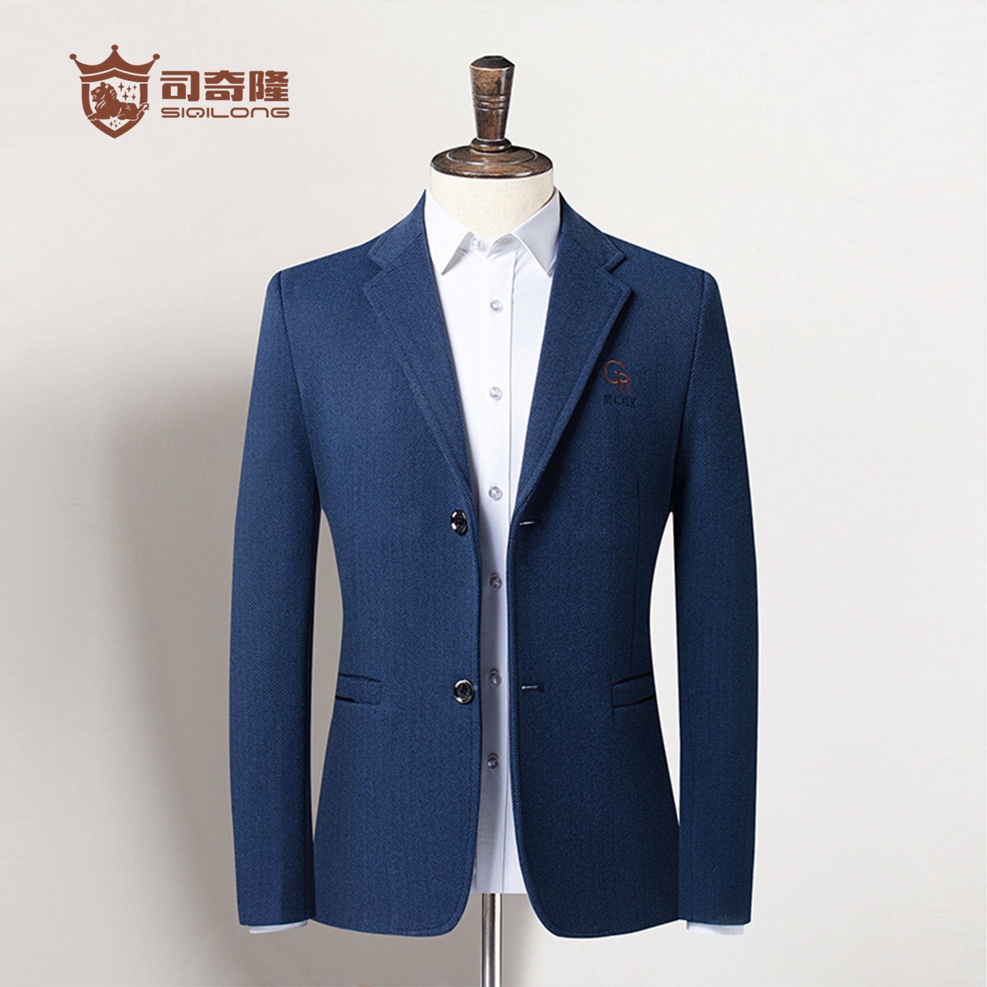 上品 メンズ スーツ ビジネス チェック柄 ジャケット 大きいサイズ ビジネス フォーマル 就活 就職 通勤 パーティー 結婚式 紳士服 秋冬 春夏スエードの男性春秋ニットウール人文字青年レジャ単品ス