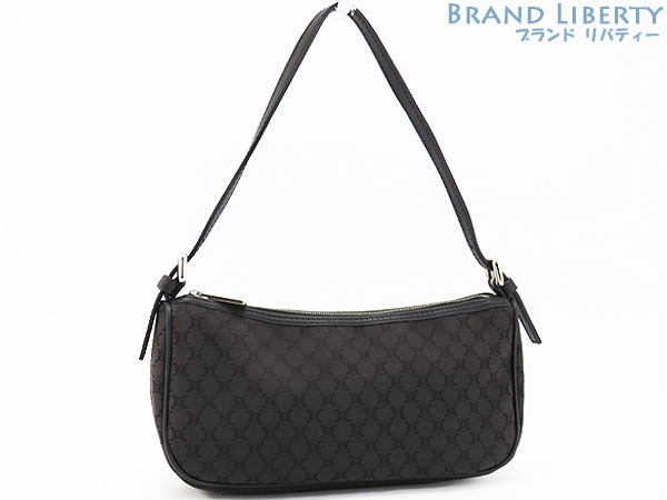 新品同様セリーヌヴィンテージマカダムキャンバスアクセサリーポーチワンショルダーバッグハンドバッグ