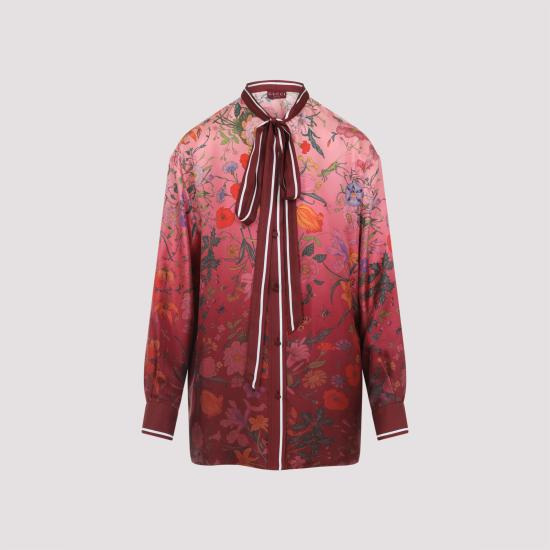 GUCCI Women Shirts 835617 ZATG8 5057 PINK ROSSO ANCORA