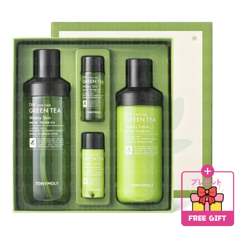 もっとしっとりグリーンティー 水分2種セット (化粧水180ml+乳液180ml) 低刺激 自然発酵 スキンケア 水分保湿 トナー ローション 基礎化粧品 韓国