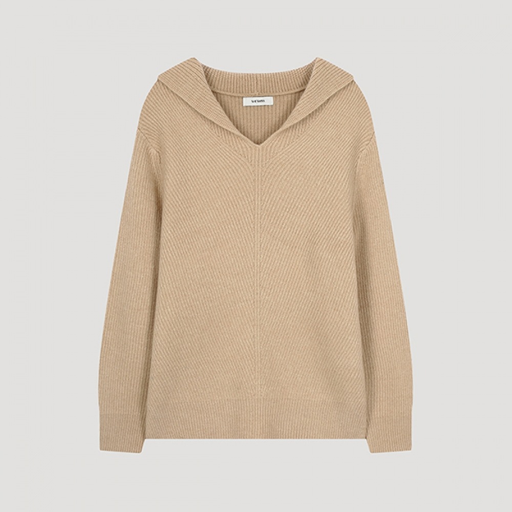 (Shes Miss) ウールブレンドセーラーカラーニットプルオーバー_SSKPOO41110_ME