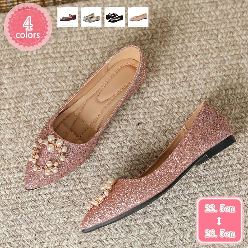 1000円OFFクーポン ストラップパンプス レディース パンプス フラットシューズ ローヒール ぺたんこ 痛くない やわらかい ポインテッドトゥ 結婚式 フォーマル 普段使い 1cmヒール 走れる