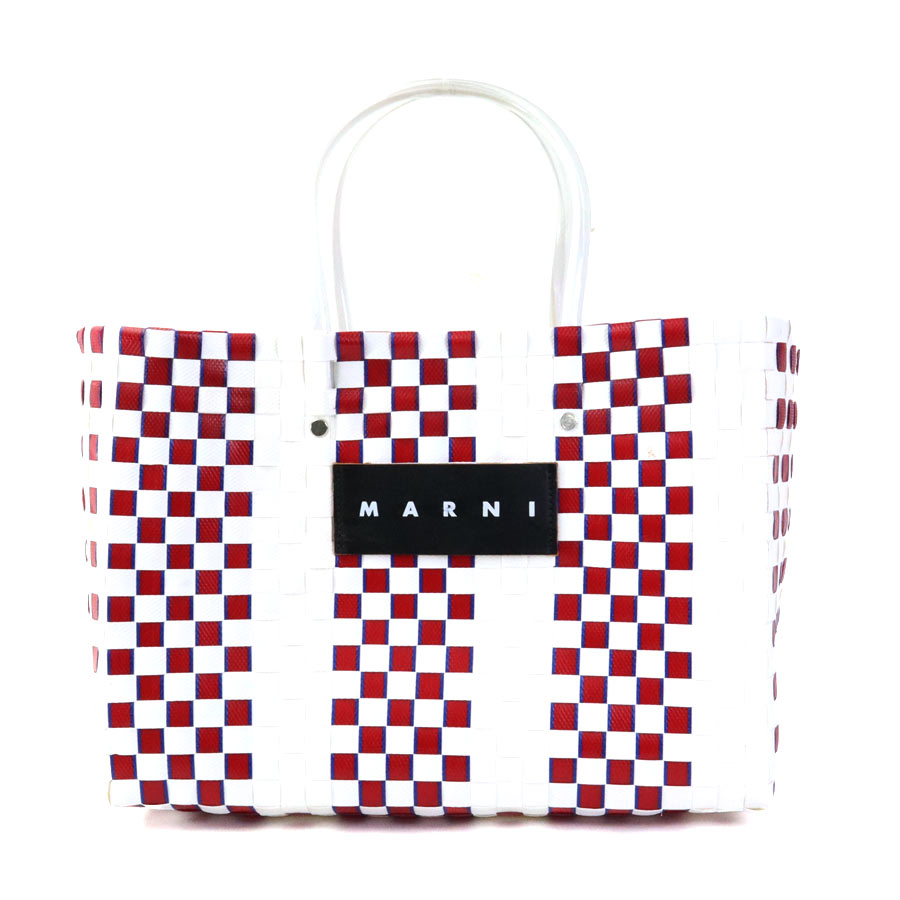 マルニ MARNI ハンドバッグ MARNI FLOWER CAFE ピクニックバッグ/ポリプロピレン ホワイト系 レディース r10182j
