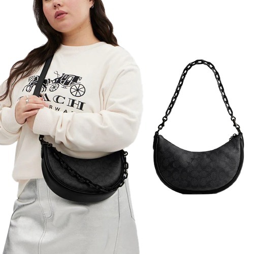 MIRA SHOULDER BAG SIGNATURE CANVAS CQ764