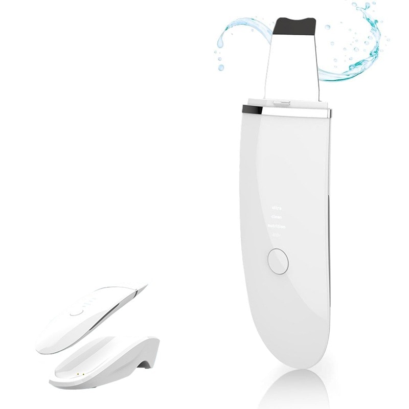 【爆発品】美顔器 ウォーター ピーリング リフト超音波 エステ 角質 除去 浸透顔 フェイシャル 防水